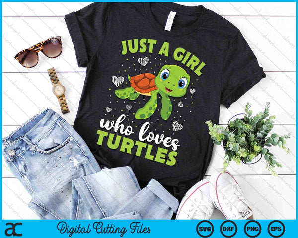 Nur Ein Girl Das Turtle Loves Women Gift Idea SVG PNG Digital Printable Files