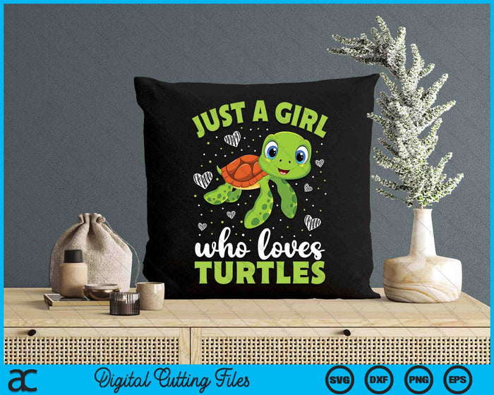 Nur Ein Girl Das Turtle Loves Women Gift Idea SVG PNG Digital Printable Files