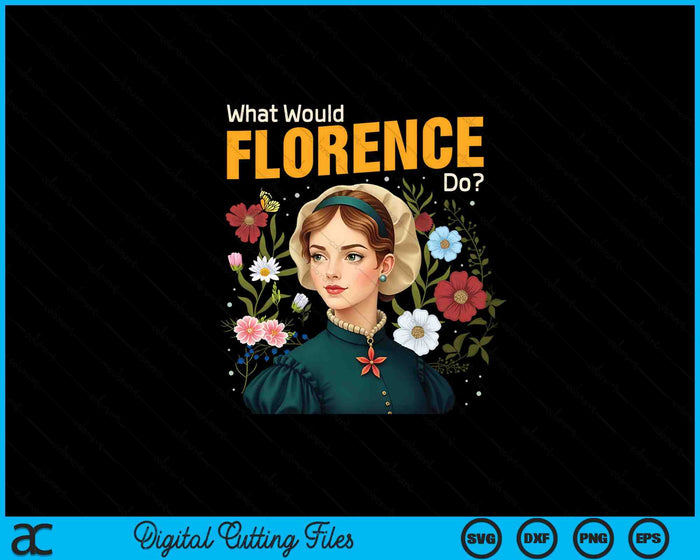 Nurse Florence Nightingale Medical Nursing Medicine Reformer SVG PNG Digital Printable Files