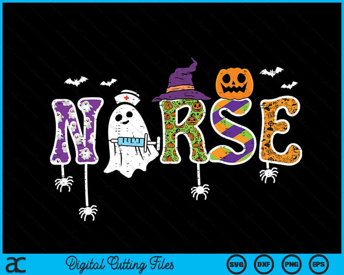 Nurse Halloween Costume Nursing Costume Scrub SVG PNG Digital Printable Files