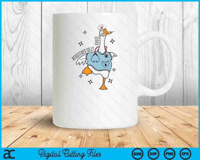 Nurse Registered Silly Goose Nursing School For Nursing RN SVG PNG Digital Cutting File