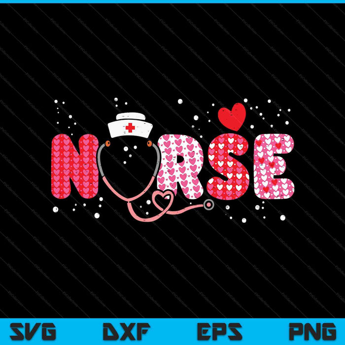 Nurse Valentines Day Valentine Scrub Top Women Scrubs Nicu SVG PNG Digital Printable Files