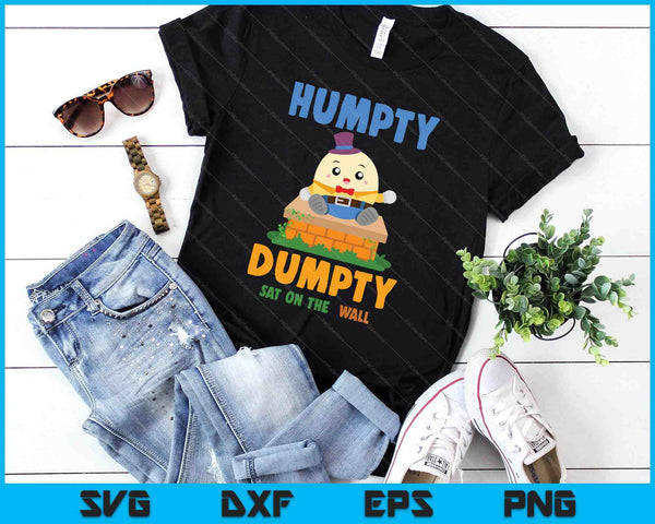 Nursery Rhymes For Kids Or Humpty Dumpty Sat On A Wall SVG PNG Digital Printable Files