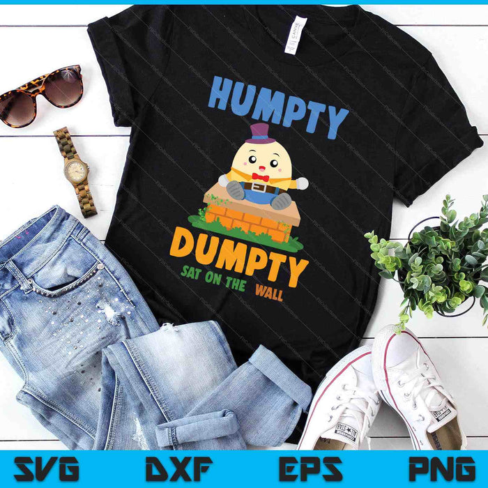Nursery Rhymes For Kids Or Humpty Dumpty Sat On A Wall SVG PNG Digital Printable Files