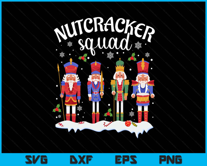 Nutcracker Squad Holiday Christmas SVG PNG Digital Printable Files