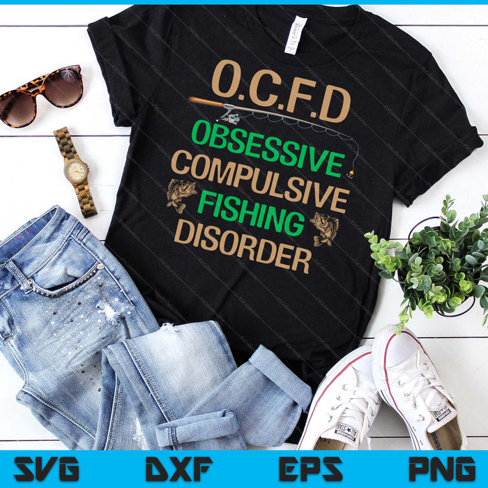 OCFD obsessieve compulsieve visserijstoornis visserij SVG PNG digitale snijbestanden