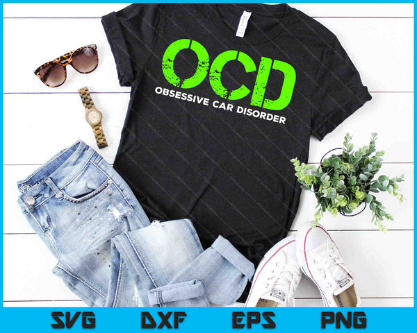 TOC Trastorno obsesivo del coche SVG PNG Cortar archivos imprimibles - on a t-shirt