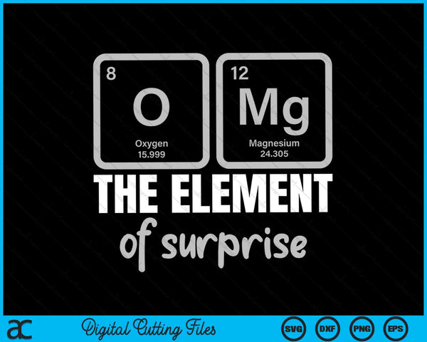 OMG the element of surprise chemistry teacher SVG cut file