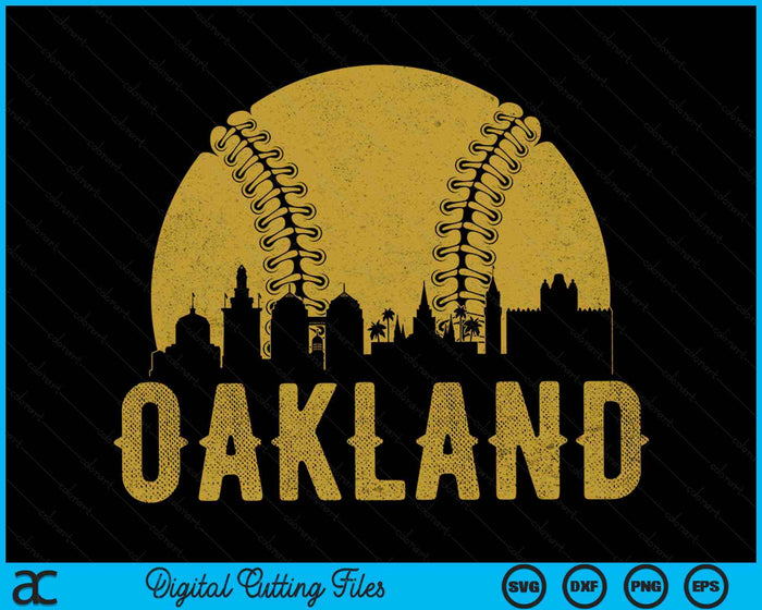 Oakland Baseball Fan SVG PNG Cutting Printable Files