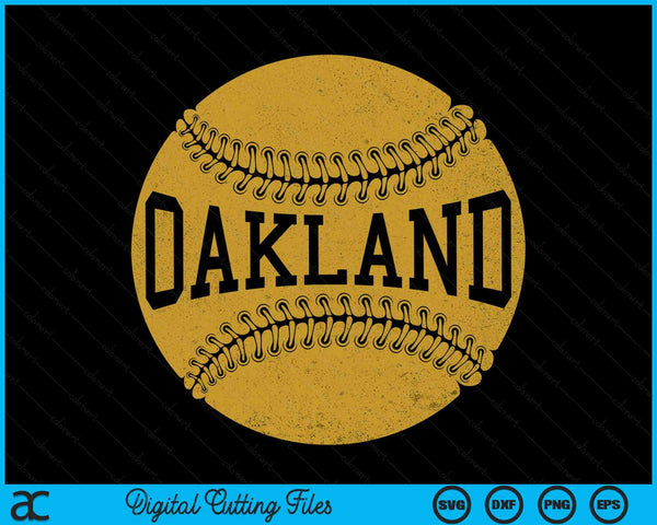 Oakland Baseball Fan SVG PNG Digital Cutting Files