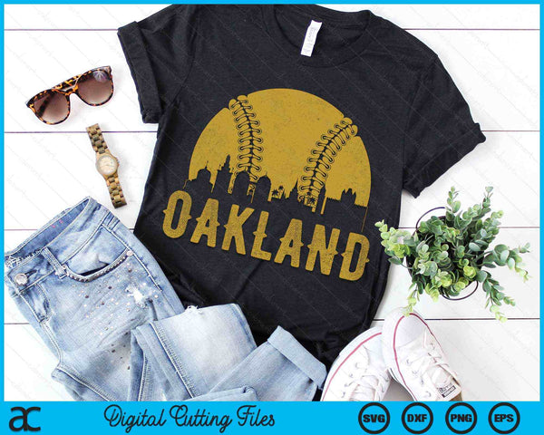 Oakland Baseball Fan SVG PNG Cutting Printable Files