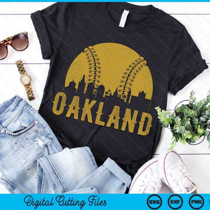 Oakland Baseball Fan SVG PNG Cutting Printable Files