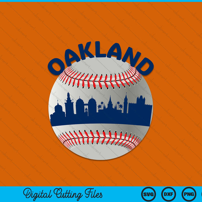 Oakland baseball team fans of space city SVG cut file