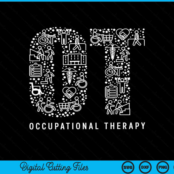 Occupational therapy OT month therapist SVG cut file