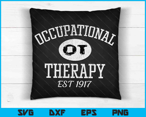 Occupational Therapy Vintage Stressed SVG PNG Digital Cutting Files