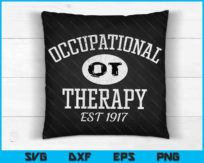 Ergotherapie Vintage benadrukte SVG PNG digitale snijbestanden