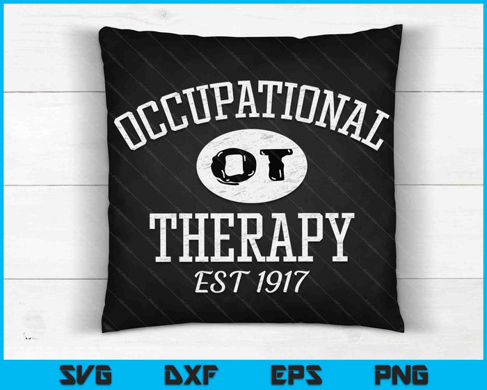 Terapia Ocupacional Vintage Estresado SVG PNG Archivos de Corte Digital
