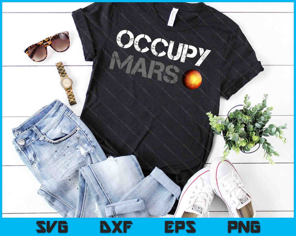 Ocupar Marte Astronomía Explorador espacial Ciencia de cohetes SVG PNG Cortar archivos imprimibles