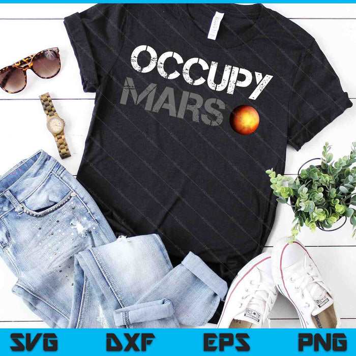 Ocupar Marte Astronomía Explorador espacial Ciencia de cohetes SVG PNG Cortar archivos imprimibles