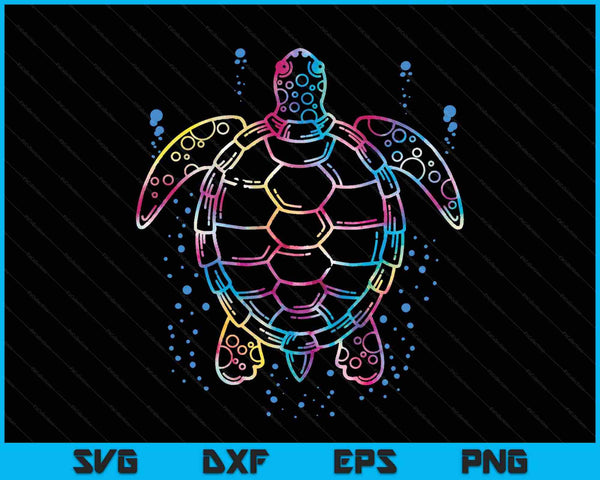 Ocean Animal Tie Dye Tribal Sea Animal Maori Turtle SVG PNG Cutting Printable Files