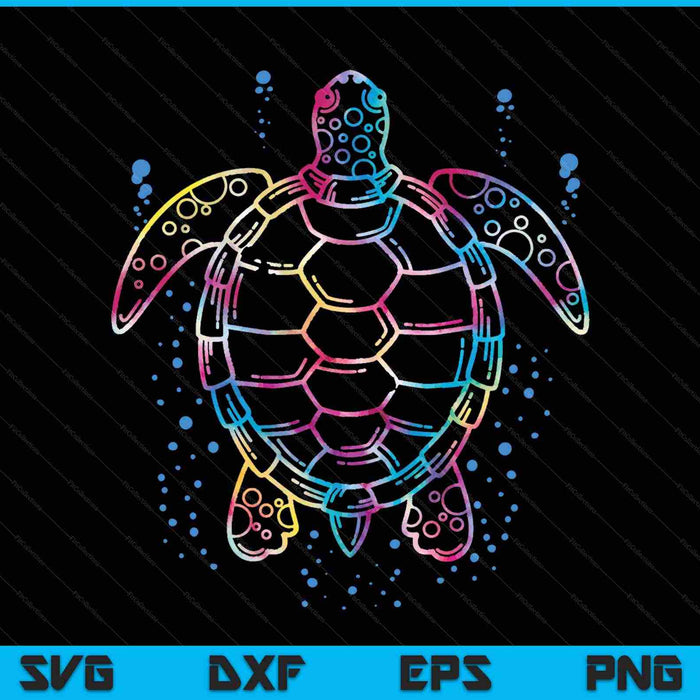 Ocean Animal Tie Dye Tribal Sea Animal Maorí Tortuga SVG PNG Cortando Archivos Imprimibles