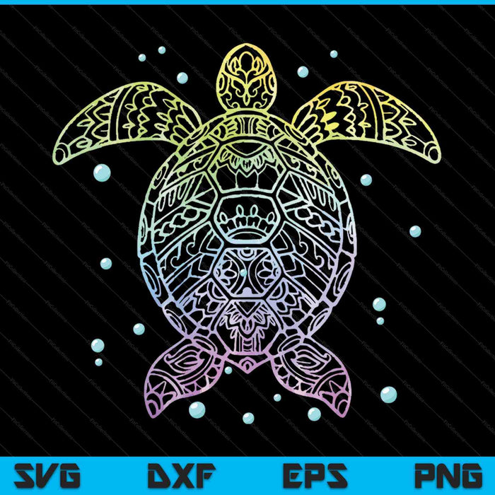 Ocean Animal Tie Dye Tribal Sea Animal Maori Turtle SVG PNG Digital Printable Files