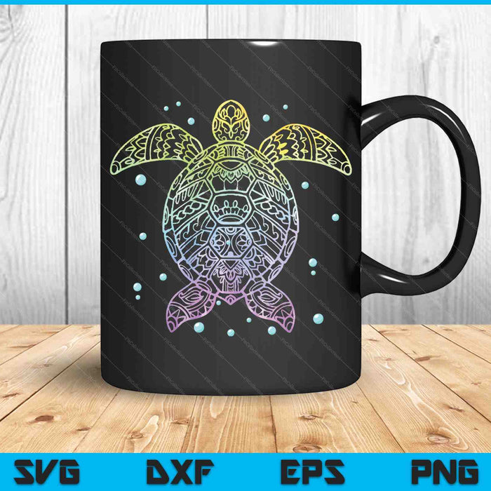 Ocean Animal Tie Dye Tribal Sea Animal Maori Turtle SVG PNG Digital Printable Files