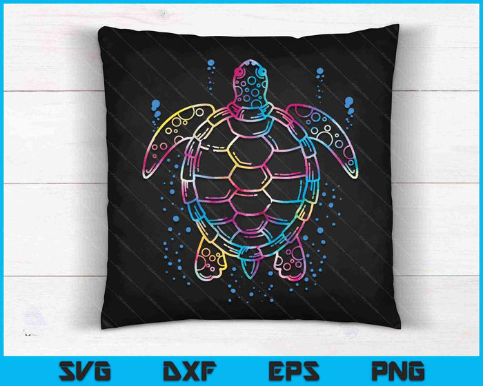 Ocean Animal Tie Dye Tribal Sea Animal Maorí Tortuga SVG PNG Cortando Archivos Imprimibles