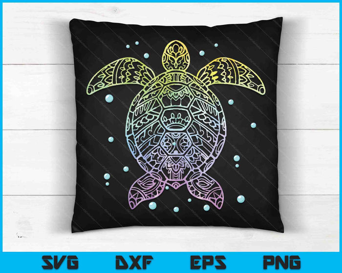 Ocean Animal Tie Dye Tribal Sea Animal Maori Turtle SVG PNG Digital Printable Files