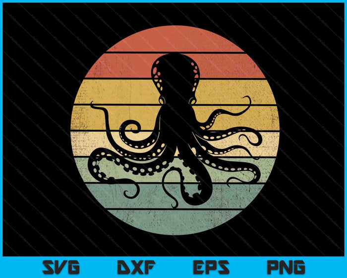 Octopus Kraken Oceaan SVG PNG digitale snijbestanden