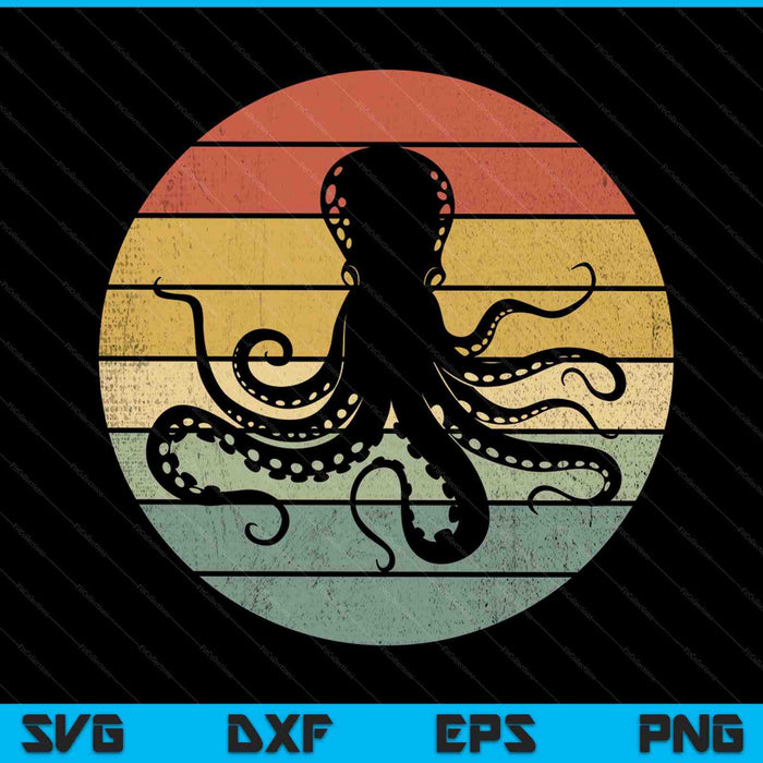 Octopus Kraken Ocean SVG PNG Digital Cutting Files