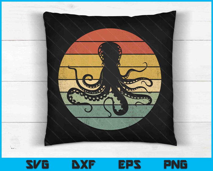 Octopus Kraken Ocean SVG PNG Digital Cutting Files