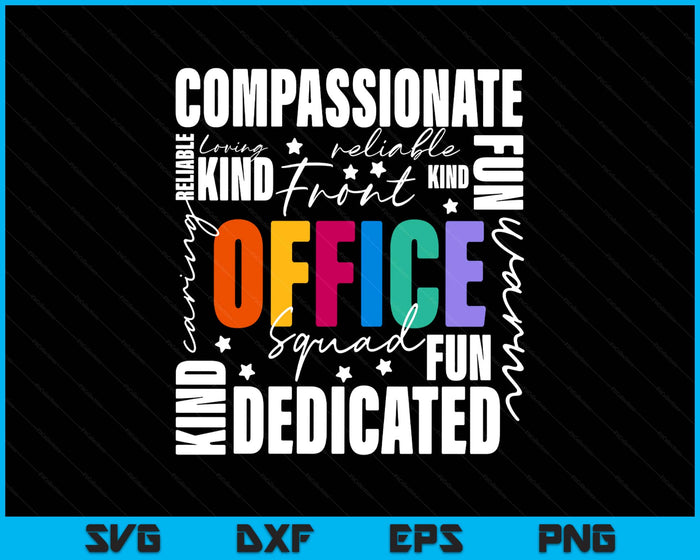 Office Squad, Office Staff Team SVG PNG Digital Printable Files