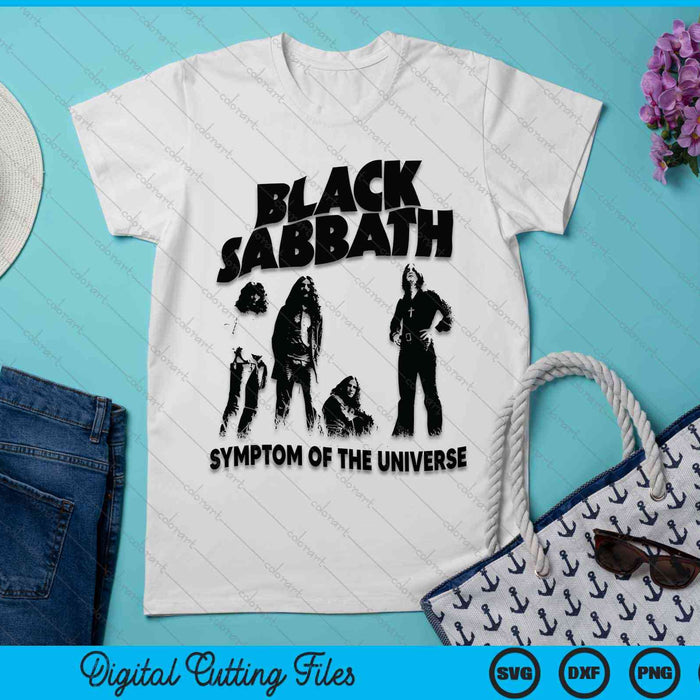 Official Black Sabbath Universe Symptom Of The Universe SVG PNG Digital Cutting Files