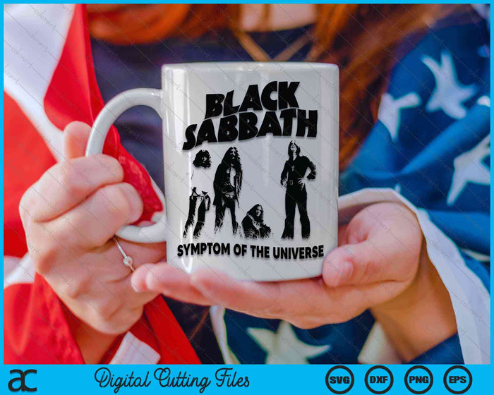 Official Black Sabbath Universe Symptom Of The Universe SVG PNG Digital Cutting Files