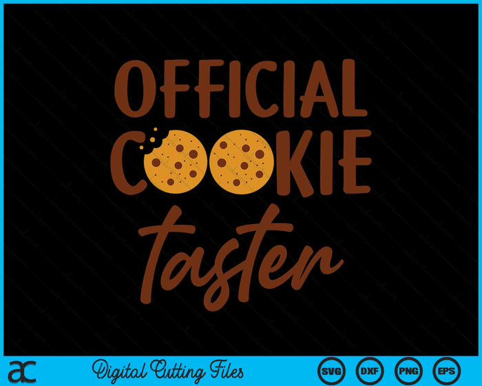 Officiële Cookie Taster SVG PNG digitale snijbestanden