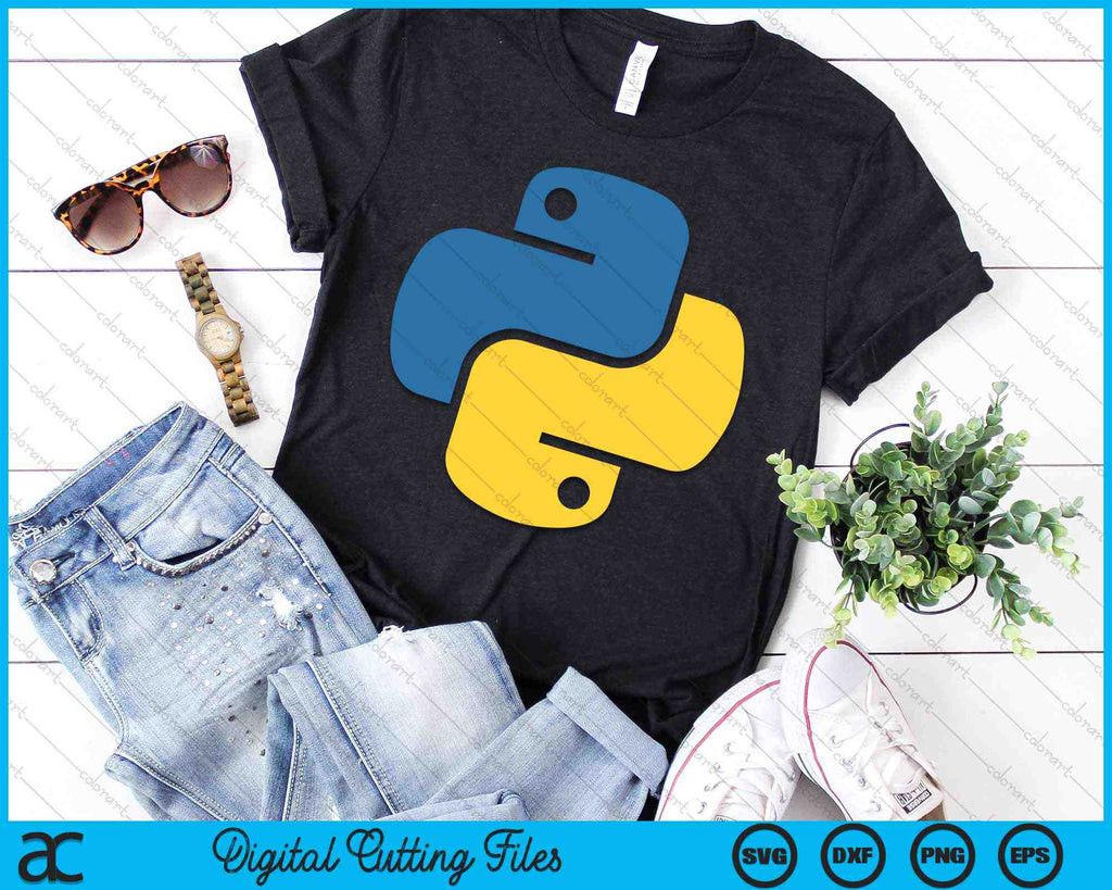 Official Python Logo for Developers SVG PNG Digital Cutting Files ...