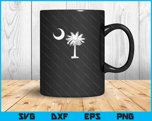 Official South Carolina Palmetto State Flag SVG PNG Cutting Printable Files