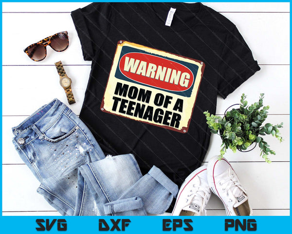 Official Teenager 13th Birthday Matching Mom Of A Teenager SVG PNG Digital Printable Files