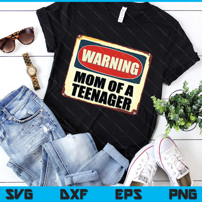 Official Teenager 13th Birthday Matching Mom Of A Teenager SVG PNG Digital Printable Files