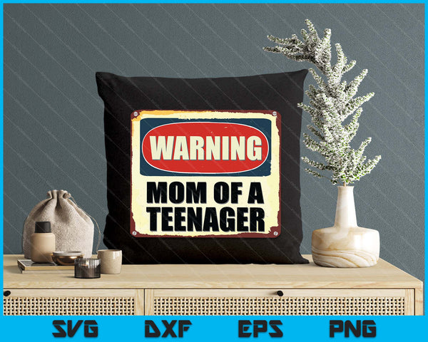 Official Teenager 13th Birthday Matching Mom Of A Teenager SVG PNG Digital Printable Files