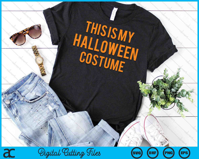 Officieel dit is mijn Halloween kostuum SVG PNG digitaal snijbestand