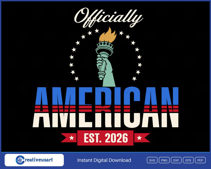Officially American Est 2026 SVG design