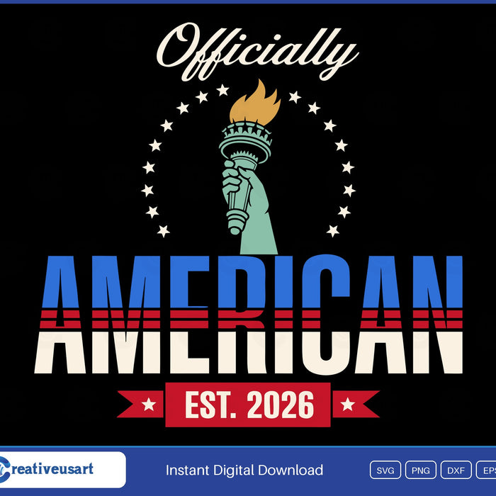 Officially American Est 2026 SVG design