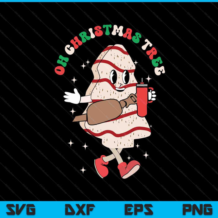 Oh Christmas tree cakes Debbie Christmas SVG cut file