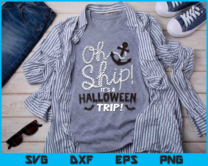 Oh Ship Halloween Trip Halloween Cruise Shirt door Oh Ship SVG PNG digitale snijbestanden