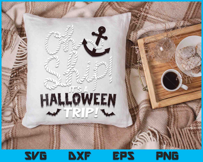 Oh Ship Halloween Trip Halloween Cruise Shirt door Oh Ship SVG PNG digitale snijbestanden