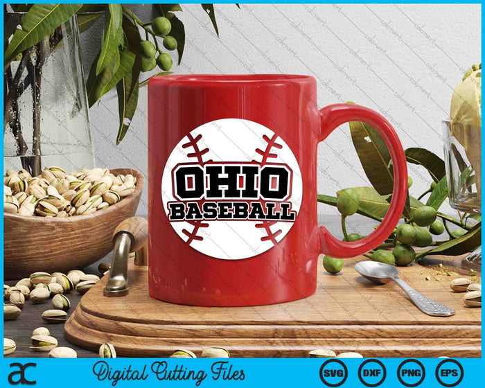 Ohio Baseball Block Font SVG PNG Digital Cutting Files