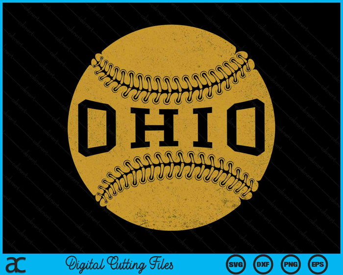 Ohio honkbal fan SVG PNG digitale snijbestanden