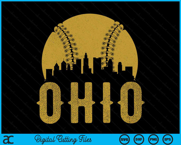 Ohio Baseball Fan SVG PNG Cutting Printable Files